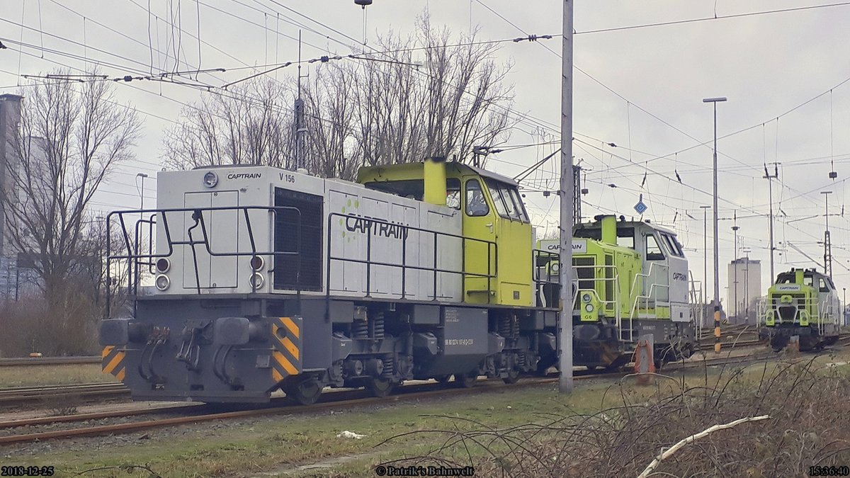 Captrain 0650 092 & Captrain 0274 107 abegstellt am 25.12.2018 in Hamburg-Hohe Schaar