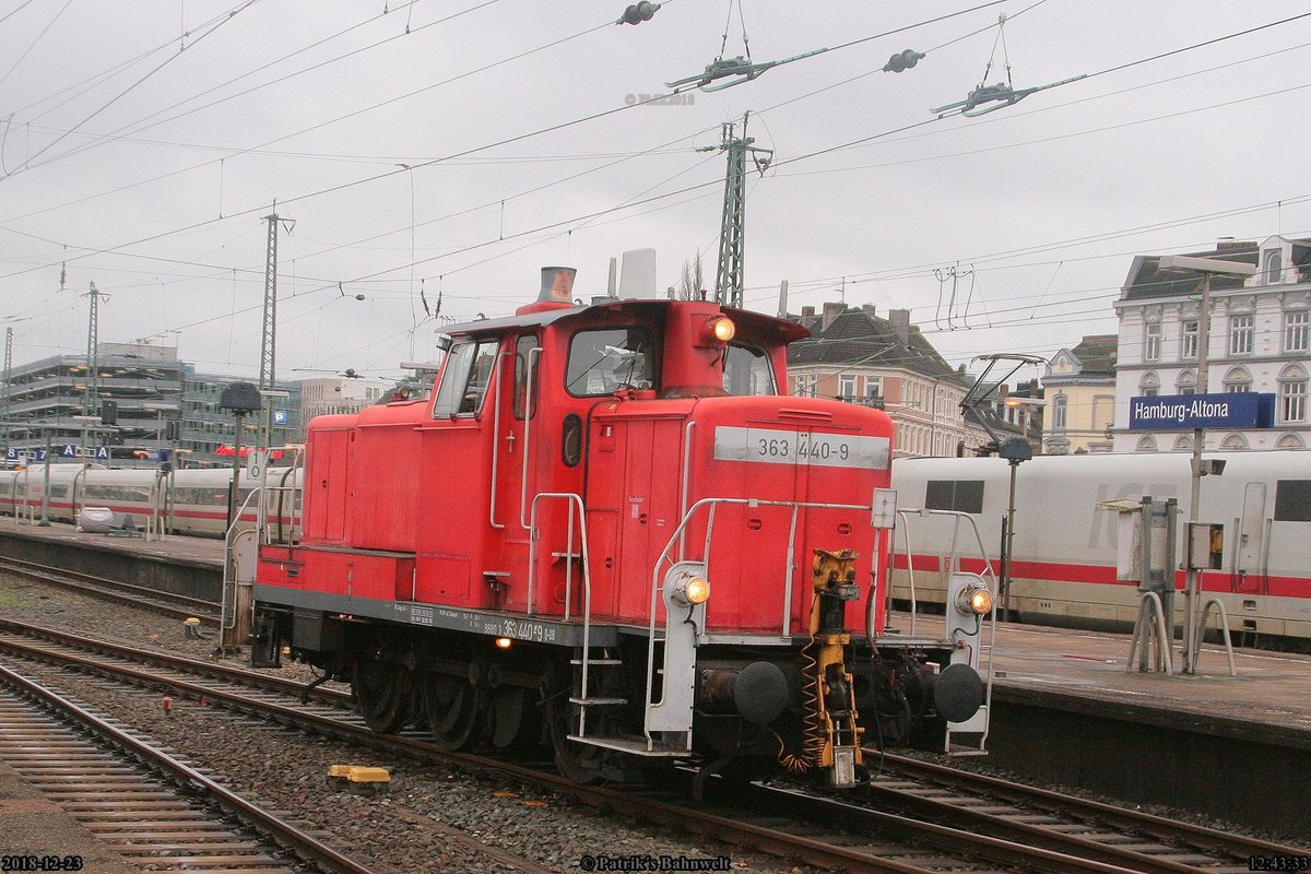 DB 363 440 am 23.12.2018 in Hamburg-Altona