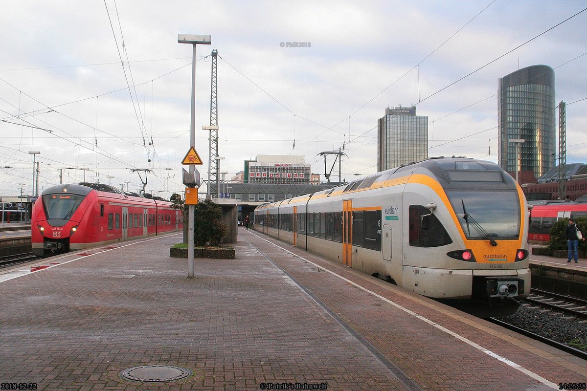eurobahn ET 5.05 (428 104-4) & DB 1440 324 am 22.12.2018 in Dortmund Hbf