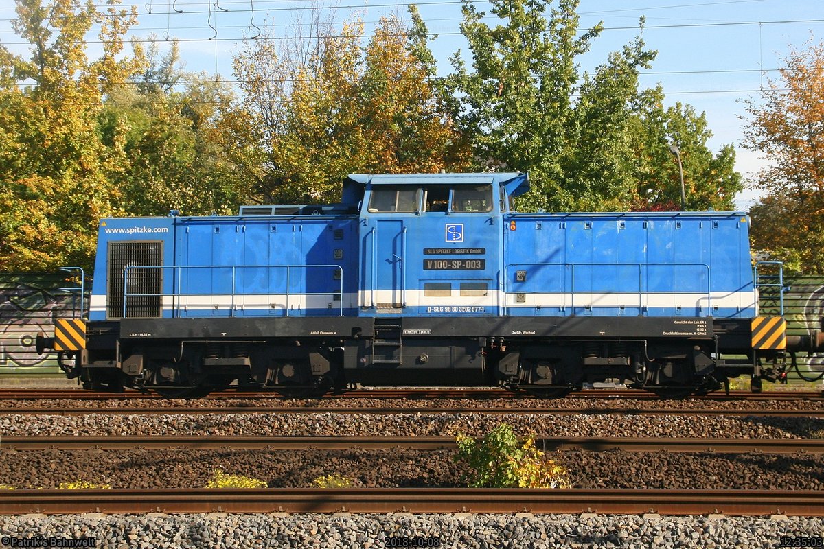 SPITZKE V100-SP-003 (202 677) Richtung Norden
am 08.10.2018 in Hamburg-Harburg