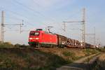 DB 145 058 mit gemischten Güterzug Richtung Wunstorf  am 10.10.2018 in Dedensen-Gümmer