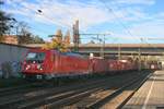 DB 187 162 mit Containerzug Richtung Süden  am 07.11.2018 in Hamburg-Harburg