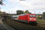 DB 101 093 mit InterCity Richtung Süden  am 03.10.2018 in Hamburg-Harburg
