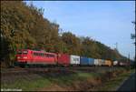 Rpool 151 149 mit Containerzug
am 08.11.2019 in Dreihausen (bei Tostedt)