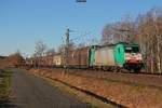 Lineas 16 225 mit gemischten Güterzug
am 15.02.2019 in Scheeßel, Büschelskamp