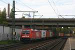 baureihe-187-traxx-f140-ac3/638124/wle-187-010-wle-82-mit WLE 187 010 (WLE 82) mit Containerzug Richtung Süden
am 08.10.2018 in Hamburg-Harburg