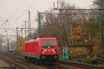 DB 187 163 Lz Richtung Hafen  am 14.11.2018 in Hamburg-Harburg