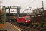 DB 187 147 Lz Richtung Hafen  am 14.11.2018 in Hamburg-Harburg