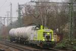 Captrain 0650 092 mit 2 Kesselwagenzug am 18.12.2018 in Hamburg-Harburg